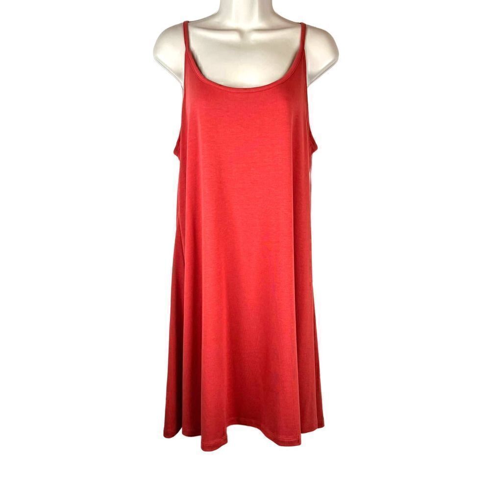 LOU & GREY Summer Shift Dress Spaghetti Strap Size Medium